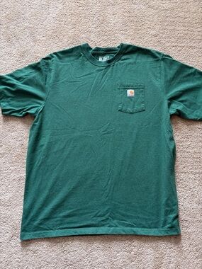 Carhartt Men’s Forest Green Pocket Short-Sleeve Tee